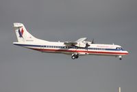 N288AM @ MIA - Eagle ATR-72 landing on Runway 8L
